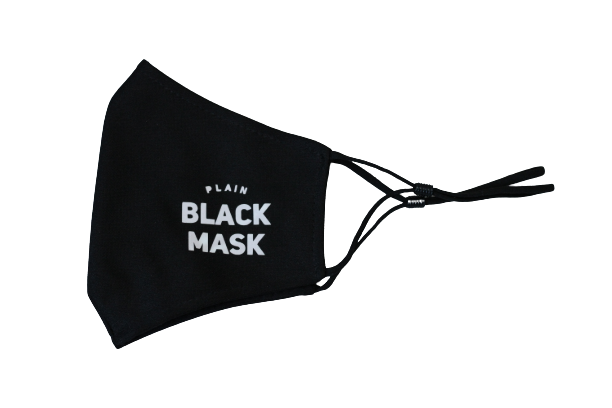 plain black mask, plain apparel, black mask, streetwear, plain apparel, the plain shop, it is what it is, reusable mask