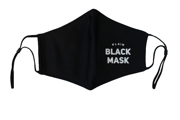 plain black mask, plain apparel, black mask, streetwear, plain apparel, the plain shop, it is what it is, reusable mask