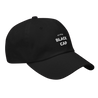 plain black cap, cap, organic cap, 100% organic cotton, it is what it is