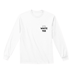 Plain White Tee Long Sleeve Premium Streetwear SALE The Plain Shop