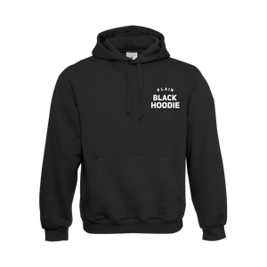 Plain black hoodie jacket sales