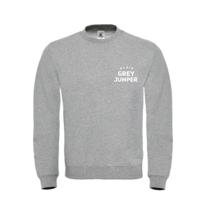 plain grey jumper, plain apparel, grey jumper, streetwear, plain apparel, the plain shop, pre-brushed jumper, crewneck sweatshirt