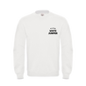 plain white jumper, plain apparel, white jumper, streetwear, plain apparel, the plain shop, pre-brushed jumper, crewneck sweatshirt