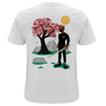 organic cotton, graphic t-shirt, the plain shop, cherry blossom, ninja, heavy tee