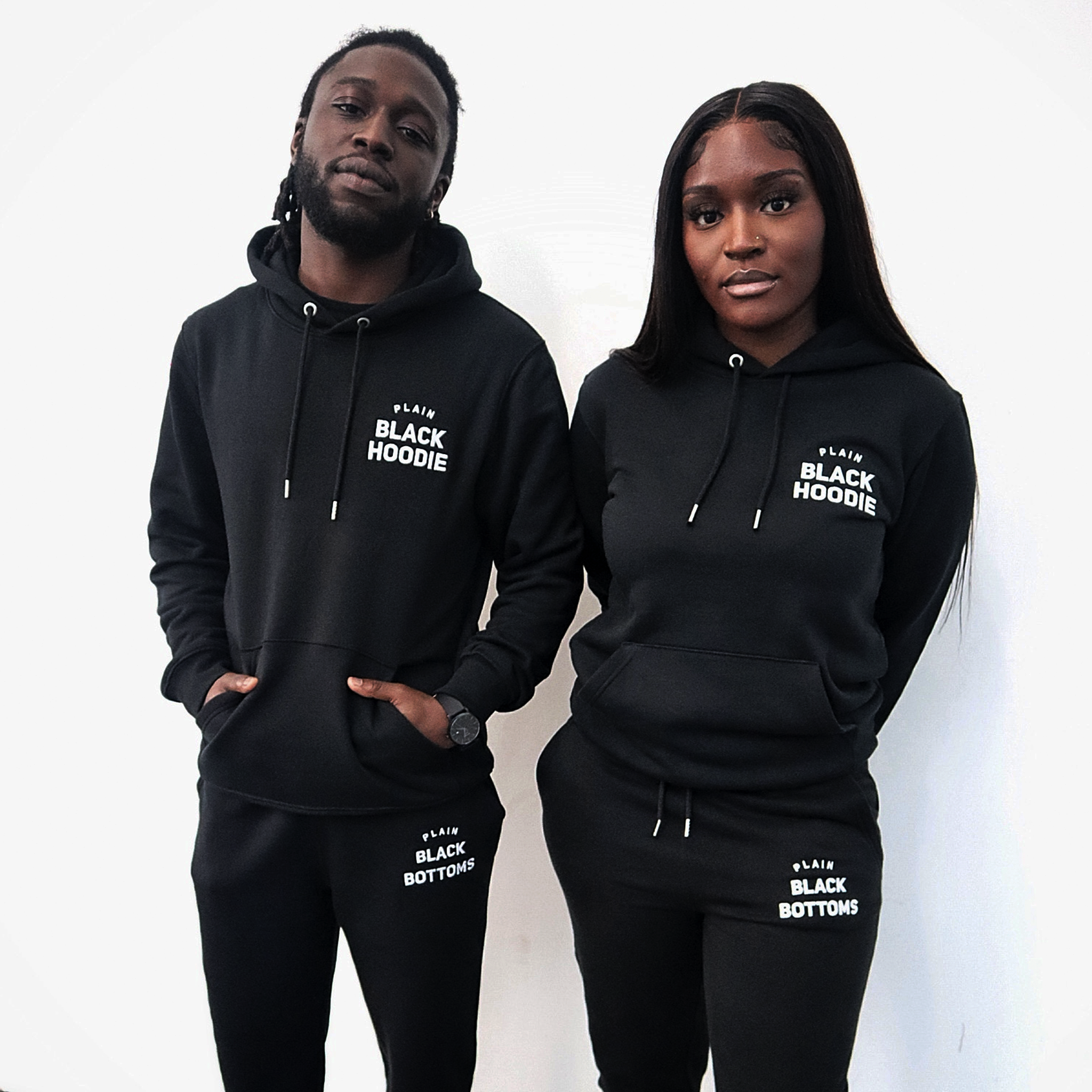 Cheap plain 2025 black hoodie