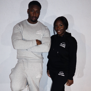 plain grey bottoms, sustainable streetwear, organic cotton, recycled polyester, full tracksuit