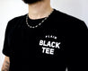 plain black tee, plain apparel, black t-shirt, streetwear, plain apparel, the plain shop, it is what it is, 100% cotton